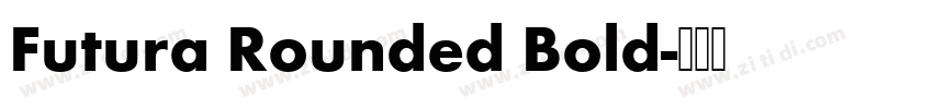 Futura Rounded Bold字体转换